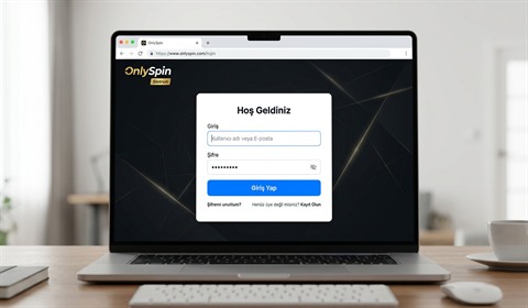 OnlySpin Platform Giriş Ekranı Görsel Örneği