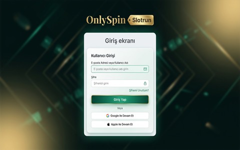 OnlySpin Giriş Ekranı Görseli